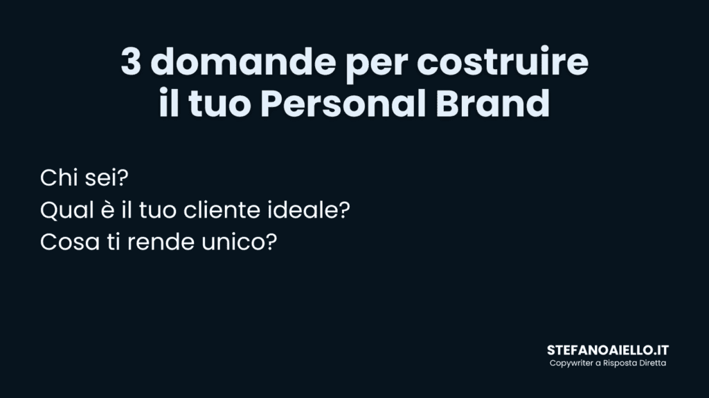 Costruire un personal brand: 4 consigli per diventare inarrestabile 2 costruire un personal brand 3 domande