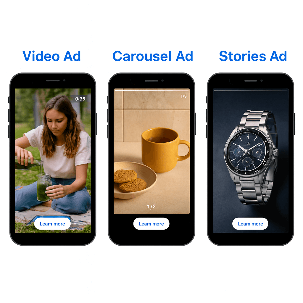 Instagram ads: guida ai formati migliori per vendere di più 1 i formati di instagram ads: video ad, carousel ad e stories ad