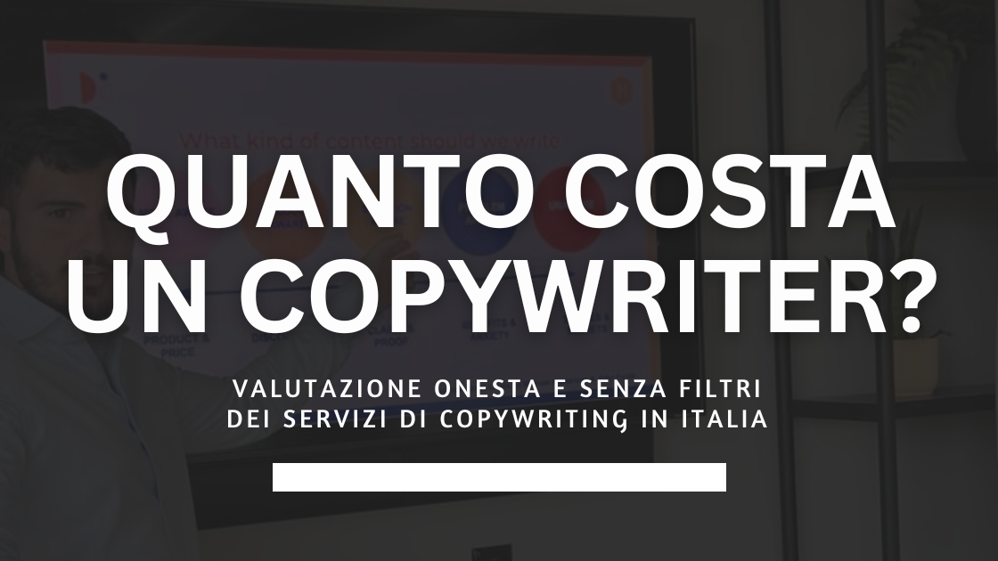 Quanto costa un servizio di copywriting?