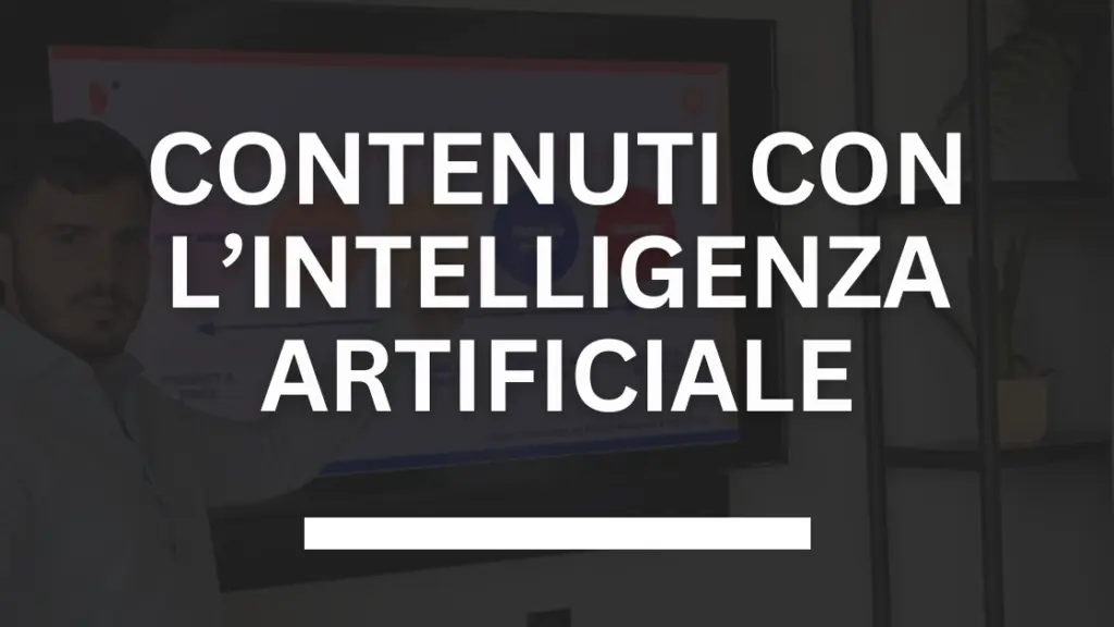 creare contenuti con l'intelligenza artificiale