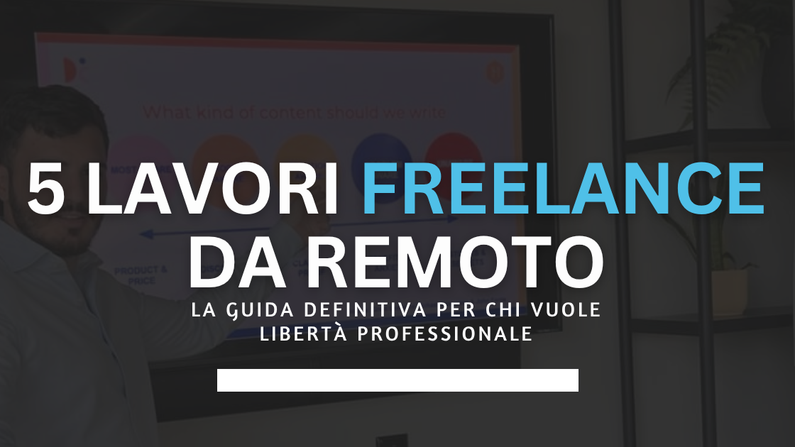 5 lavori freelance da remoto 2026