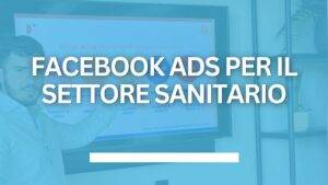 Medico che analizza le inserzioni su Facebook dal proprio studio di casa
