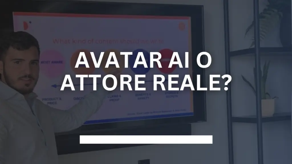 Avatar AI o attore reale
