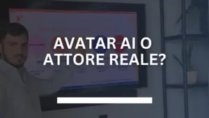 Avatar AI o attore reale